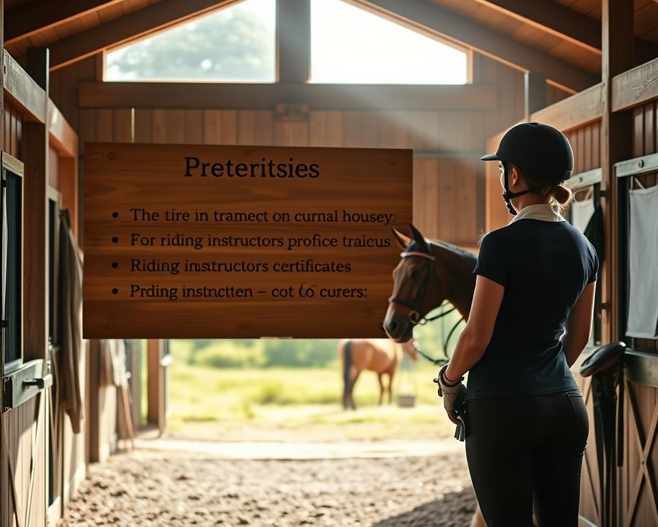 Voraussetzungen Trainerschein Reiten
