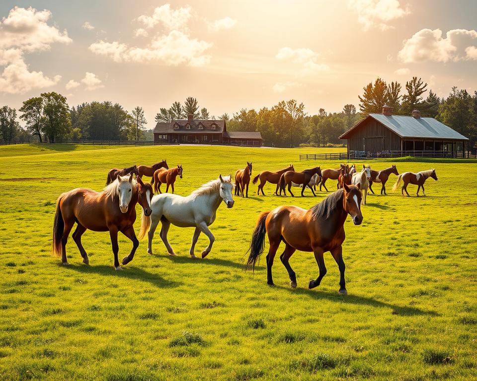Wildpferde und Hauspferde Vergleich