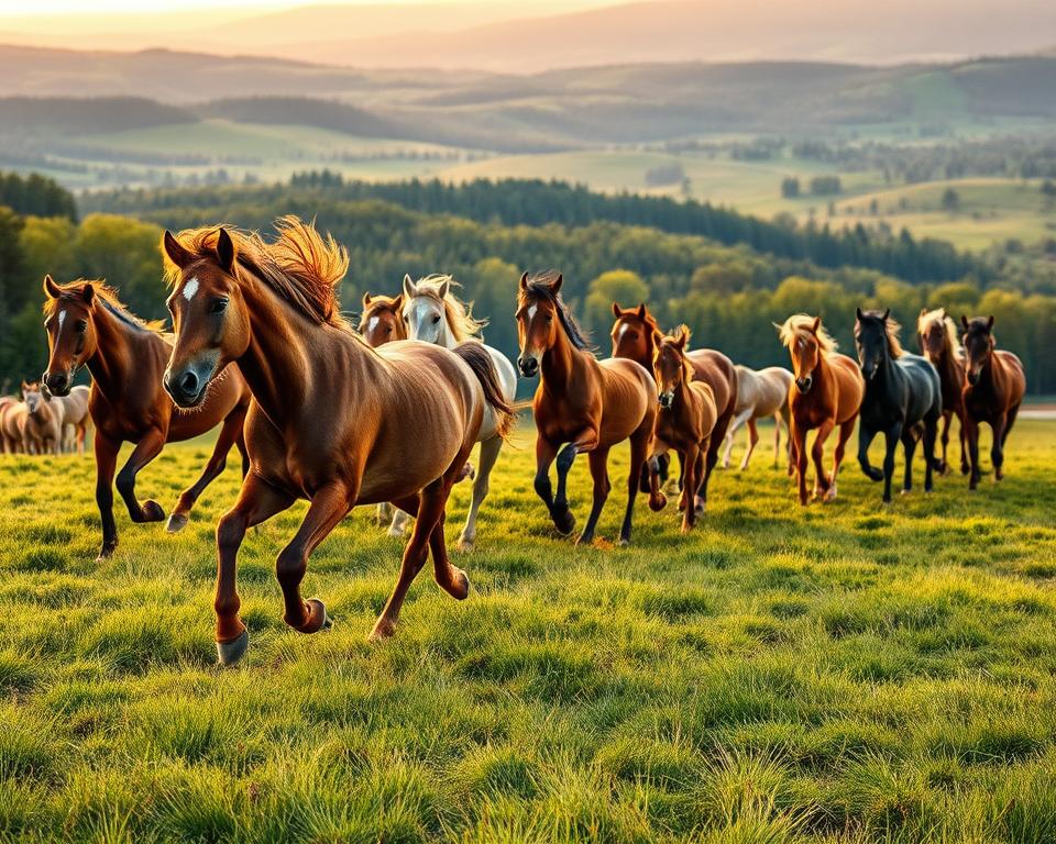 Wildpferdefang Dülmener Pferde