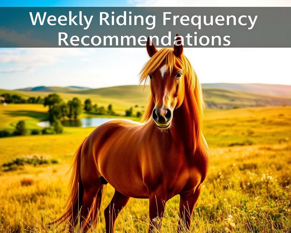 Wöchentliche Reitfrequenz Empfehlungen