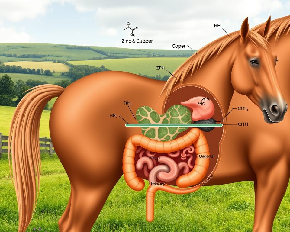 Zink-Kupfer-Mineralstoffbalance bei Pferden