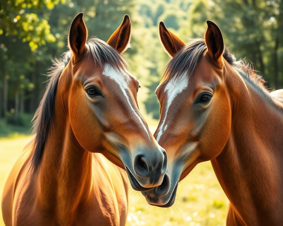 Zuneigungszeichen bei Pferden