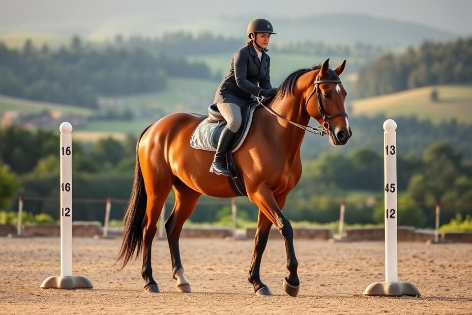 abstand trabstangen pferd