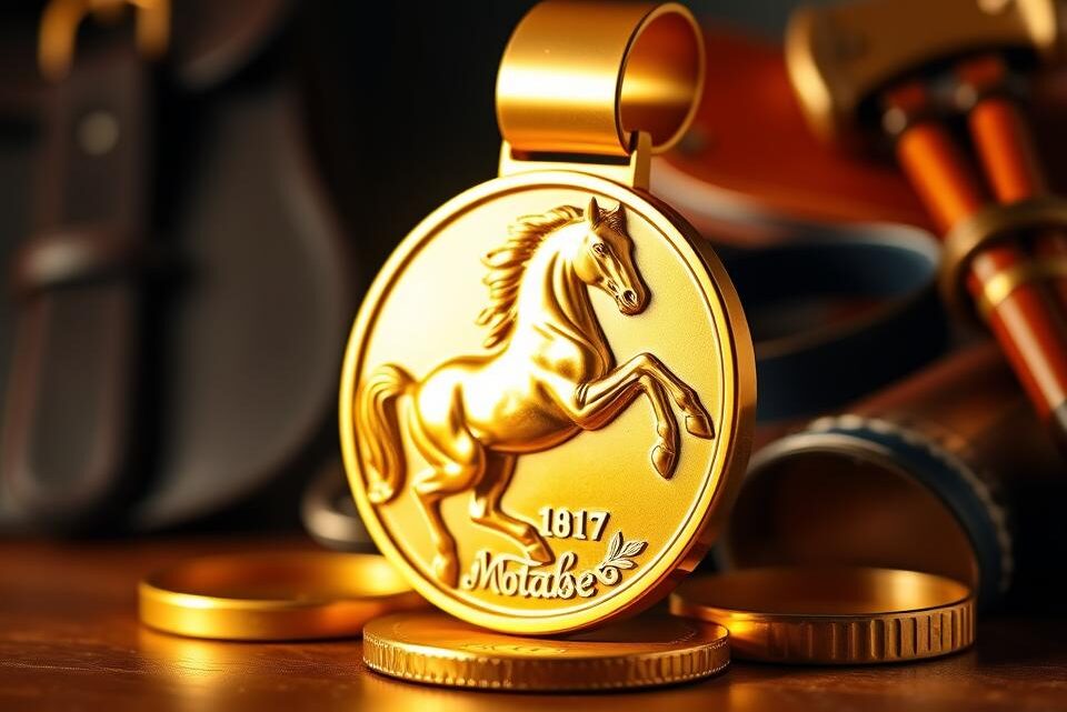 goldenes reitabzeichen