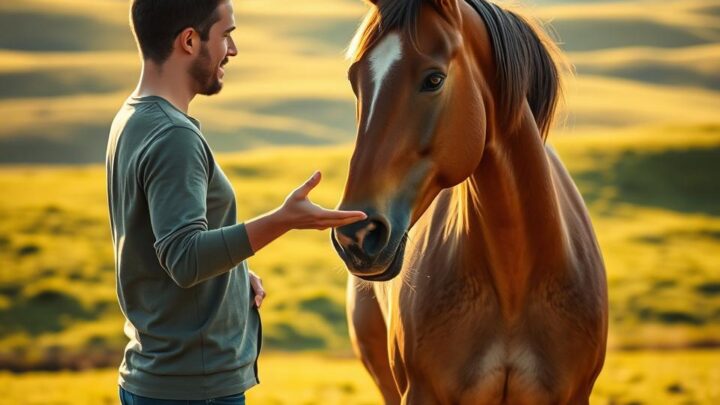 wie begrüßt man ein pferd richtig?