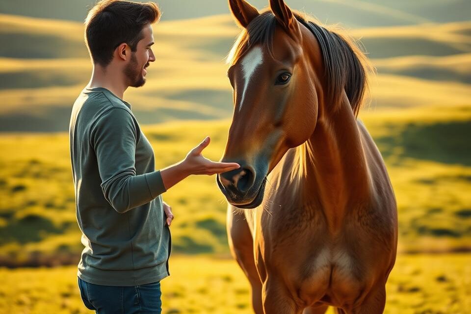 wie begrüßt man ein pferd richtig?