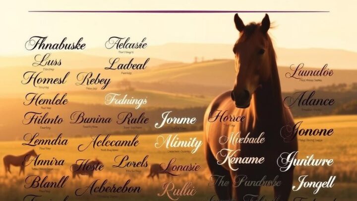 wie darf ich mein pferd nennen?