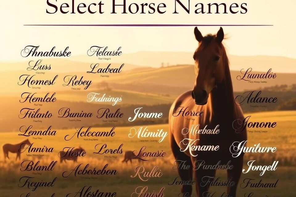 wie darf ich mein pferd nennen?
