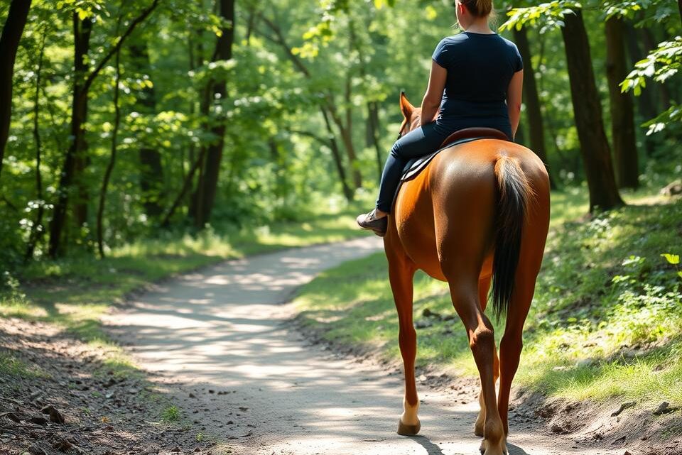 wie lange darf man ein untrainiertes pferd reiten?