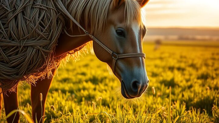 wie lange frisst ein pferd mit heunetz?