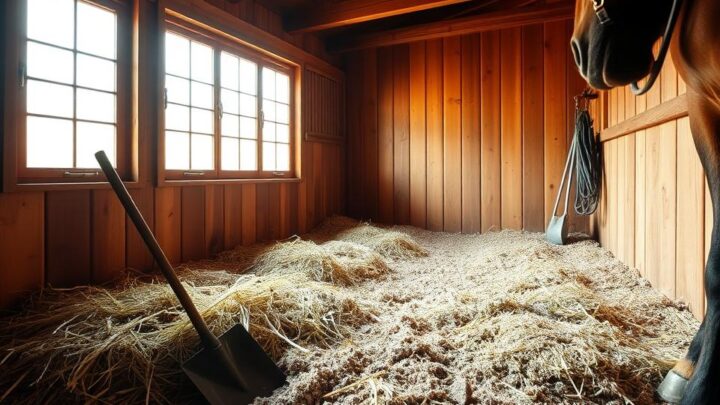 wie oft muss man die einstreu bei einem pferd wechseln?