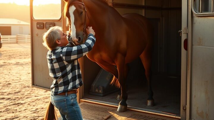 wie verlade ich ein stures pferd?