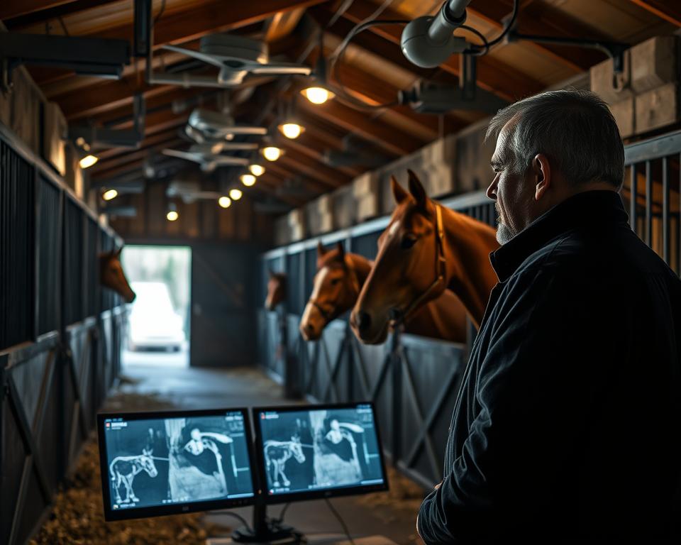 Überwachungstechniken im Pferdestall